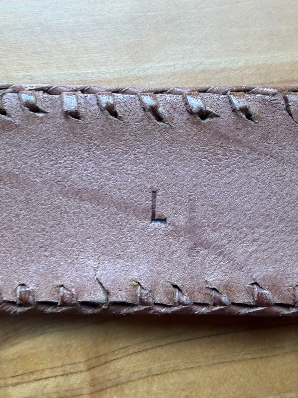 Handcrafted Brown Leather Belt with Multicolor Woven Accent - Picture 8 of 8